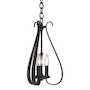SWEEPING TAPER 3 ARM CHANDELIER, Black, small